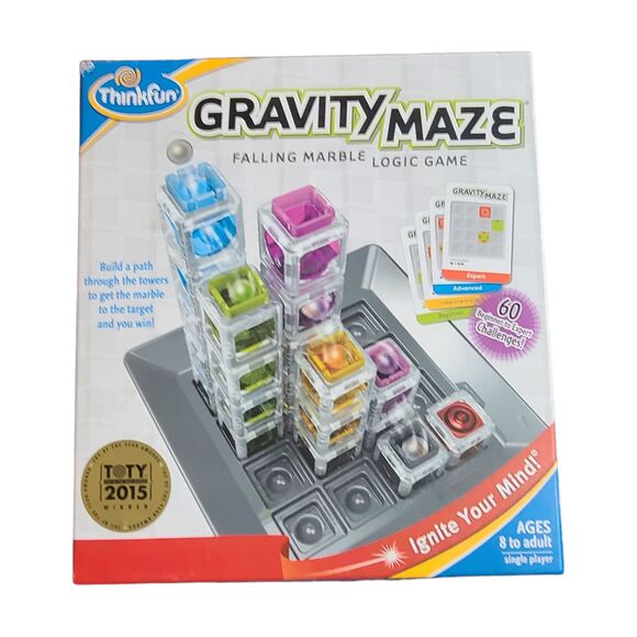 Gravity Maze Falling Marble Logic Game STEM Toy - Picture 1 of 4